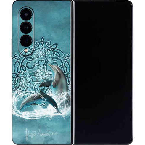 Brigid Ashwood Celtic Dolphin Galaxy Z Fold4 5G Skin